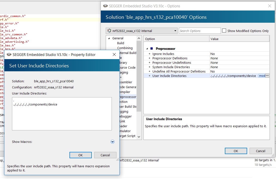 Preprosessor configuration