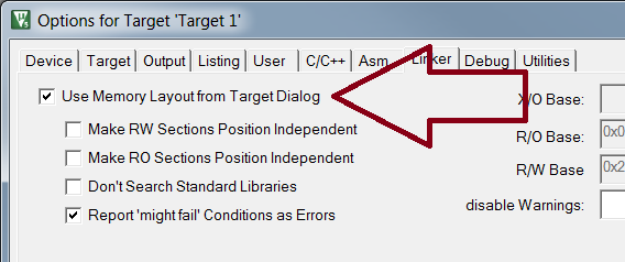 The linker tab
