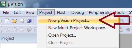 Create the new project
