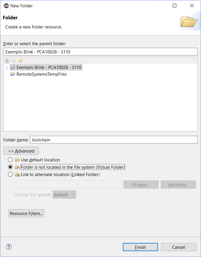 Criando Virtual Folder