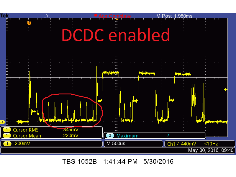 DCDC enabled