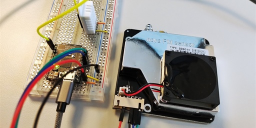 Store dust sensor data on nRF Connect for Cloud
