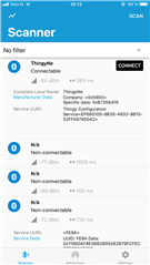 nRF Connect - Connection